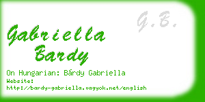gabriella bardy business card